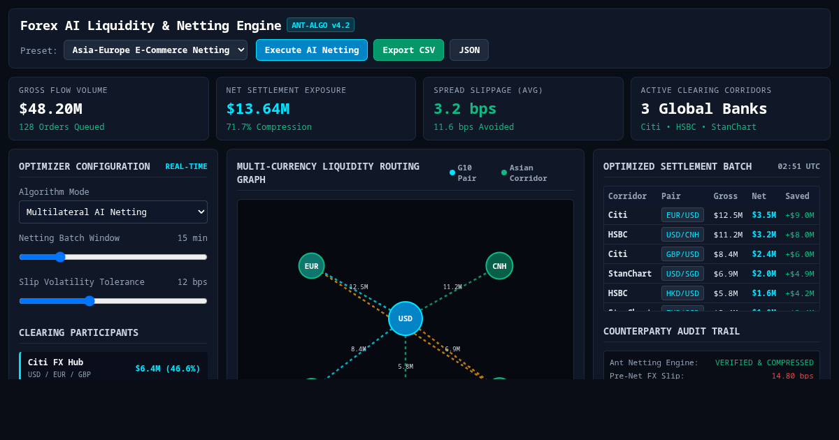 Forex AI Liquidity & Netting Engine preview