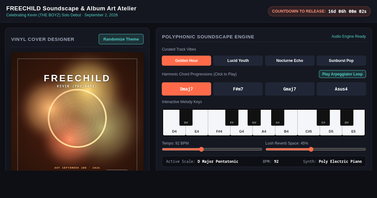 FREECHILD Soundscape & Album Art Atelier preview