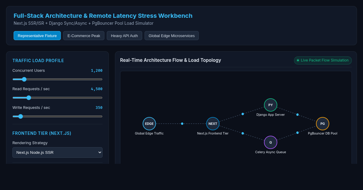 Full-Stack Architecture & Remote Latency Stress Workbench preview