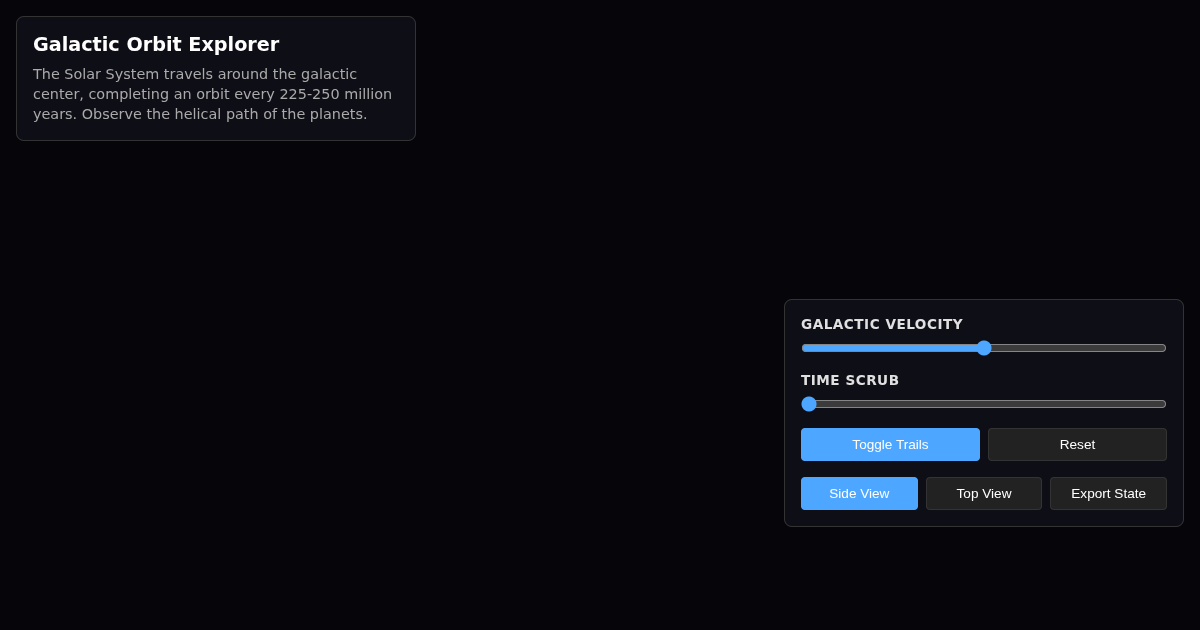 Galactic Orbit Explorer preview