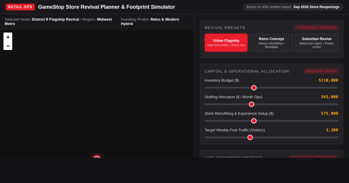 GameStop Store Revival Planner & Footprint Simulator preview