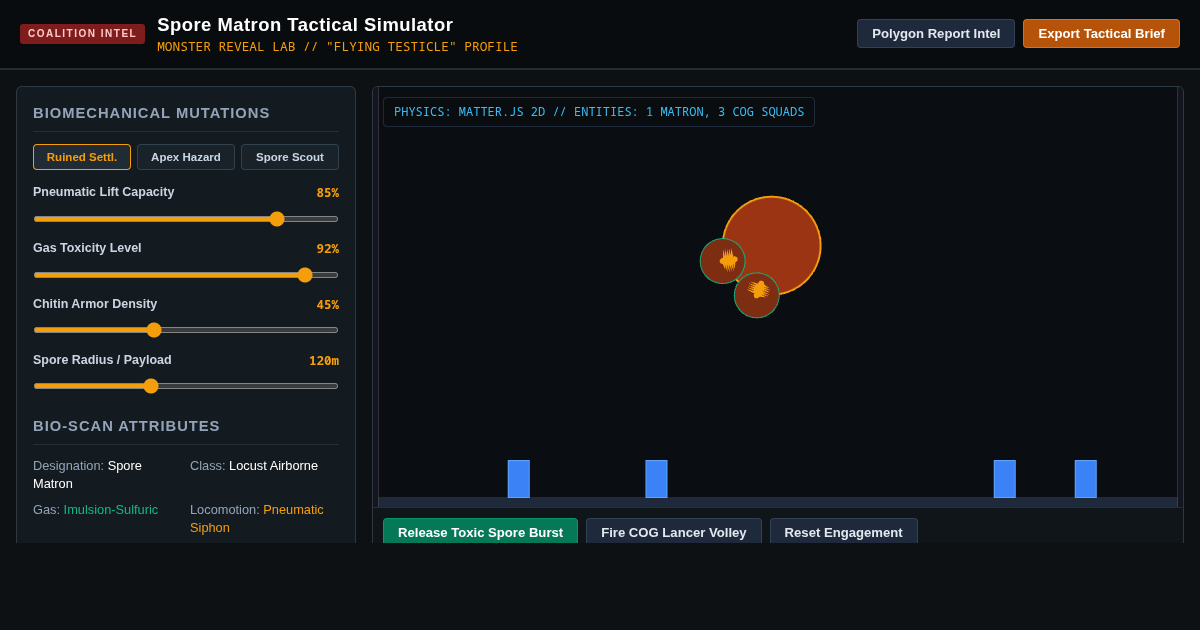 Gears of War Spore Matron Anatomical & Encounter Designer preview