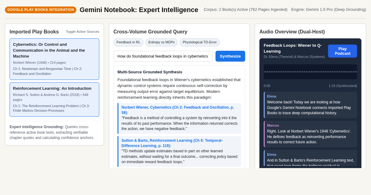 Gemini Notebook: Expert Intelligence Play Books Studio preview