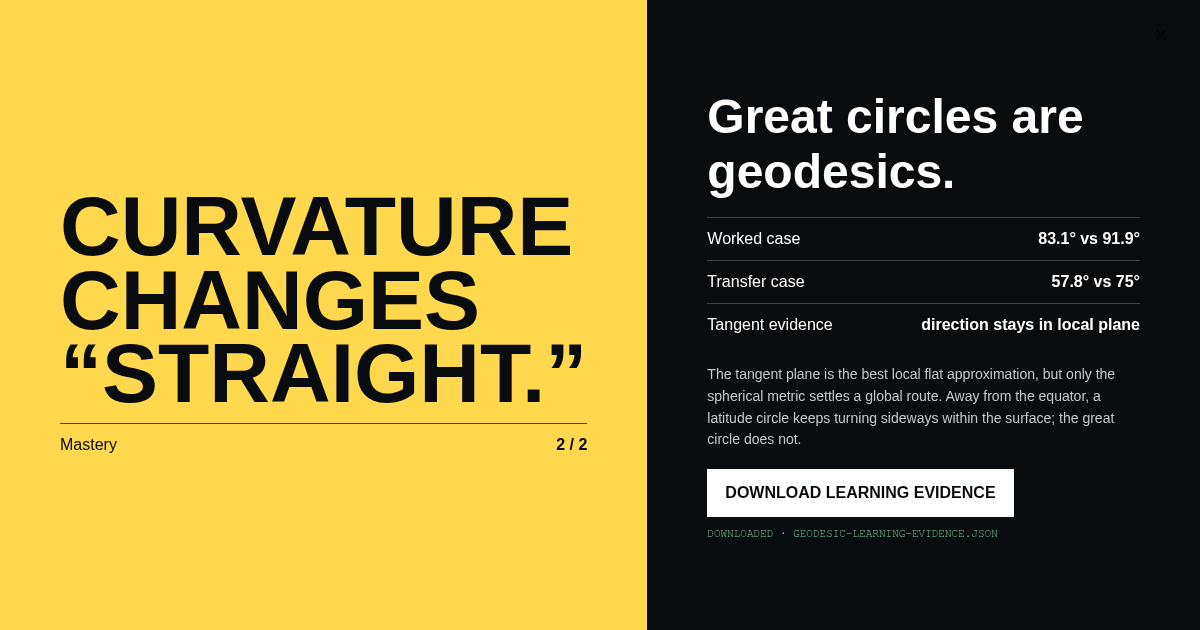 Geodesic Route Lab preview