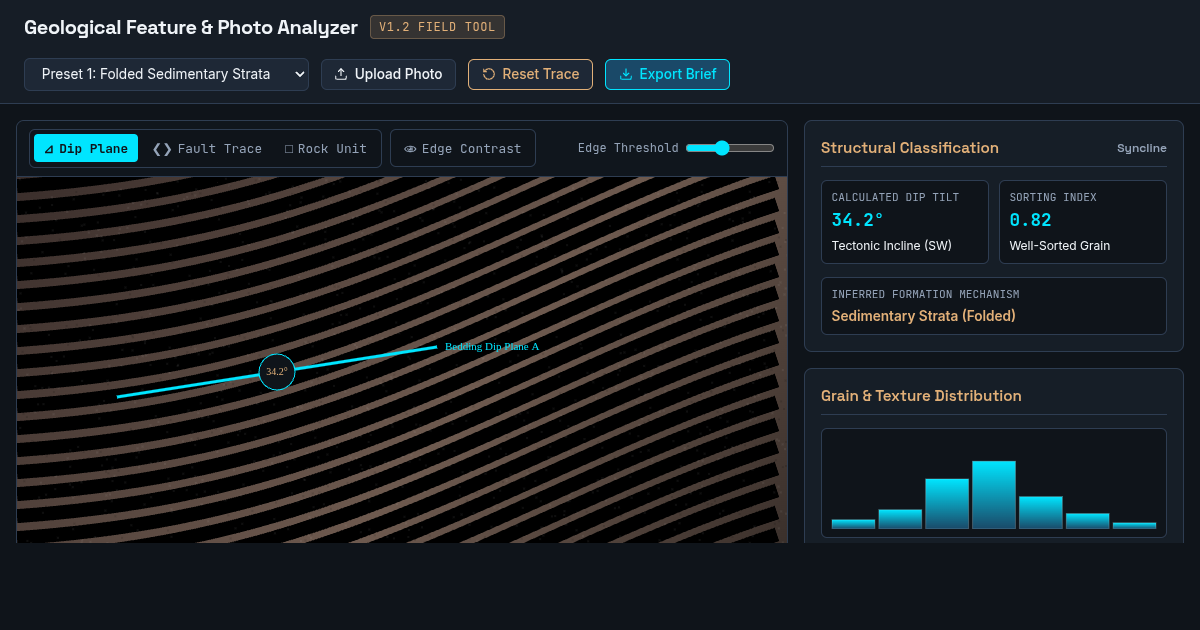 Geological Feature & Photo Analyzer preview