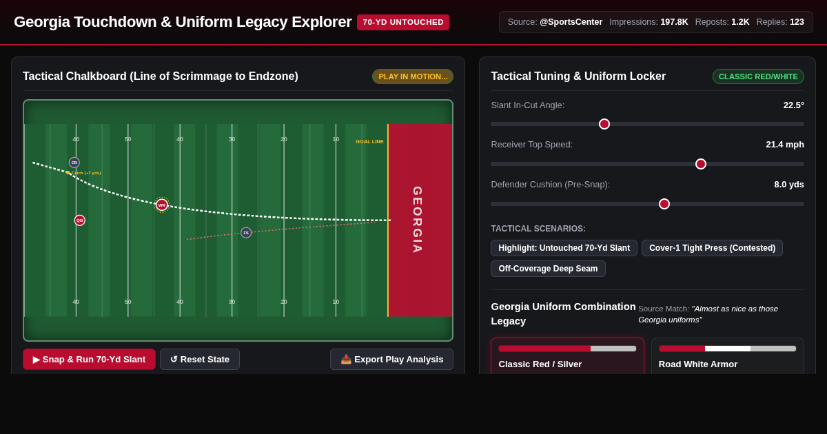 Georgia Touchdown & Uniform Legacy Explorer preview