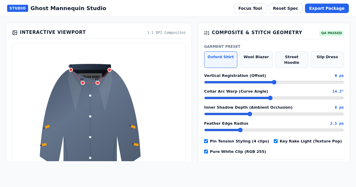 Ghost Mannequin Studio: Apparel Composite & Retouching Workbench preview