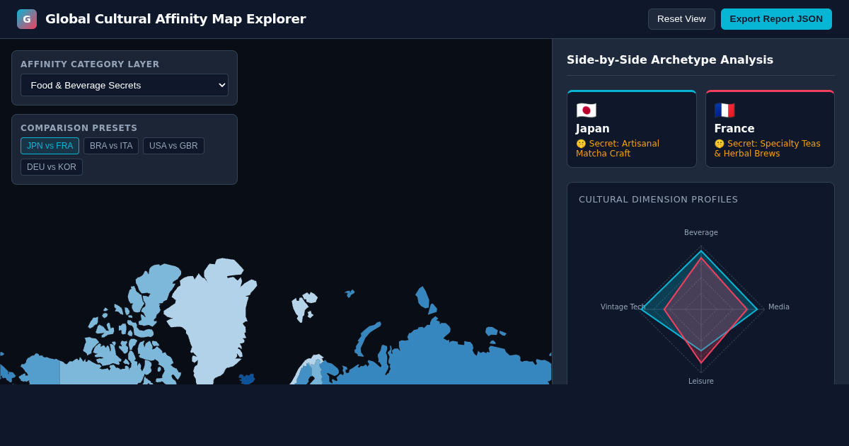 Global Cultural Affinity Map Explorer preview