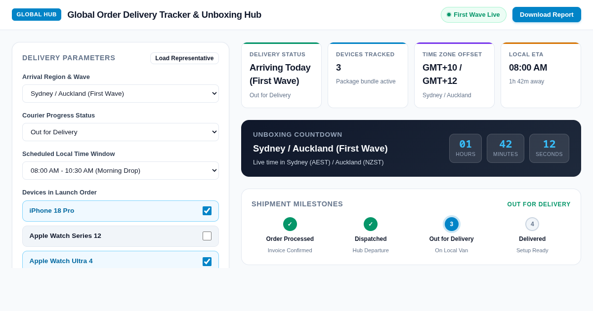 Global Order Delivery Tracker & Unboxing Hub preview