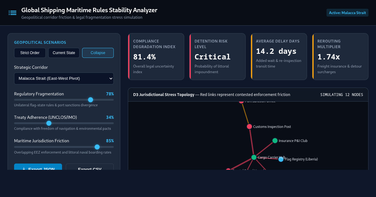 Global Shipping Maritime Rules Stability Analyzer preview