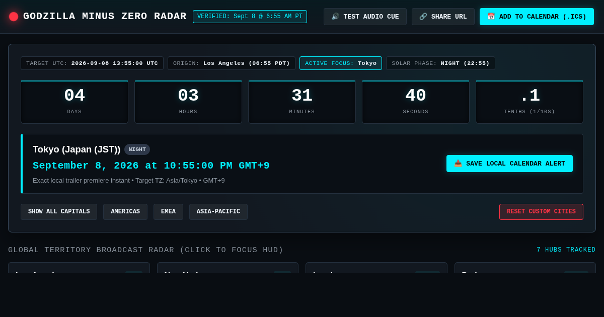 Godzilla Minus Zero Trailer Global Premiere Radar preview