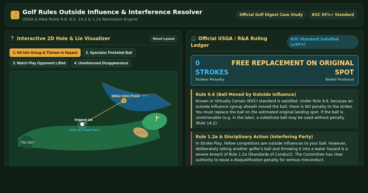 Golf Rules: Outside Influence & Ball Interference Resolver preview