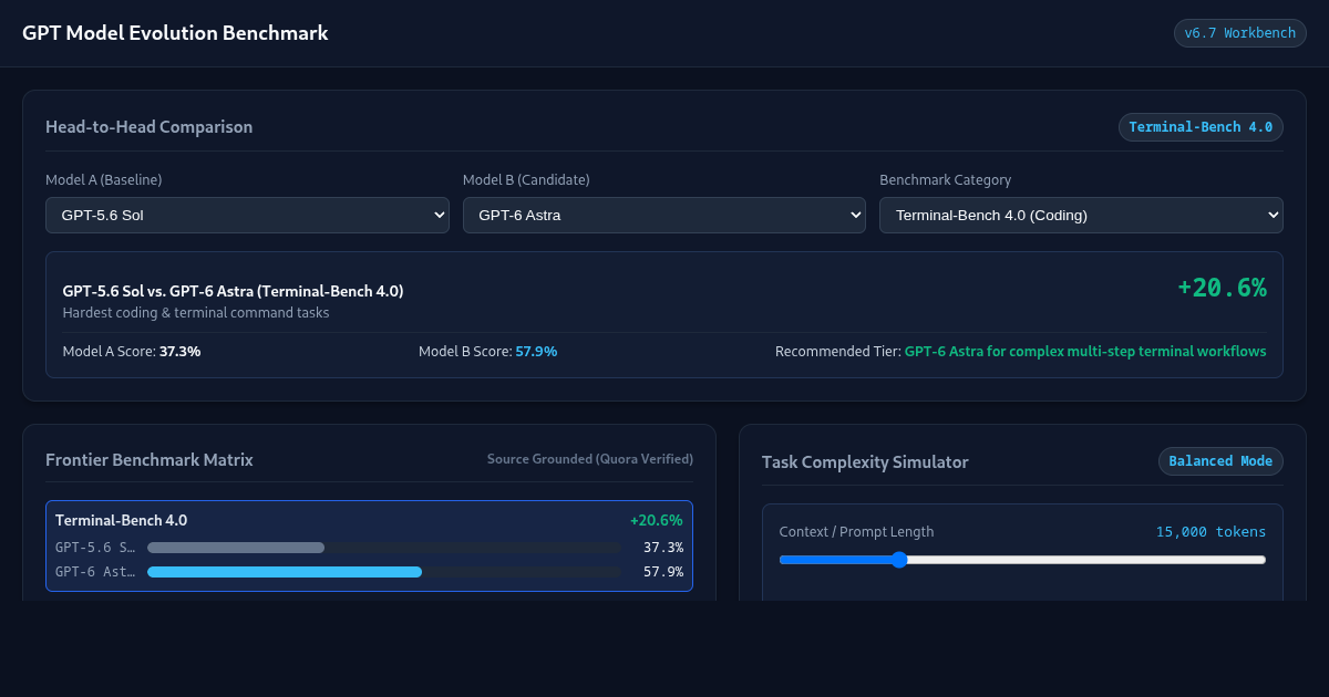 GPT Model Evolution Benchmark & Comparison Workbench preview