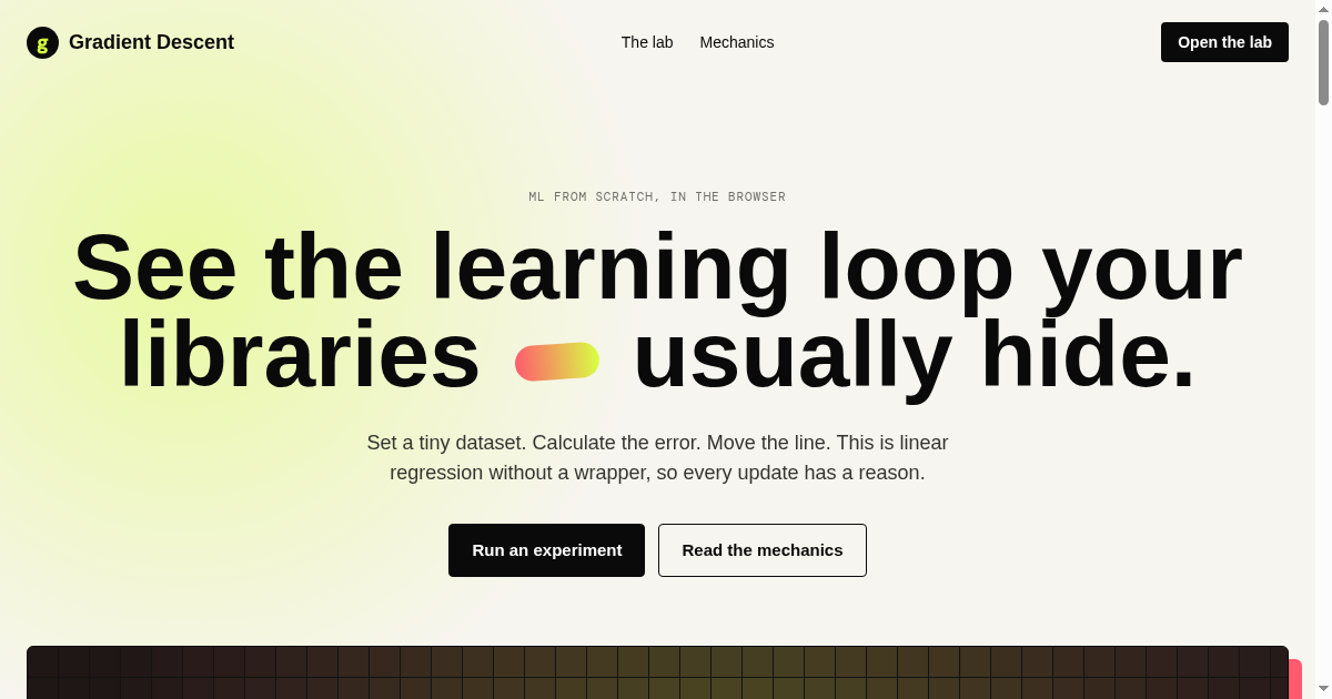 Gradient Descent, Unwrapped preview