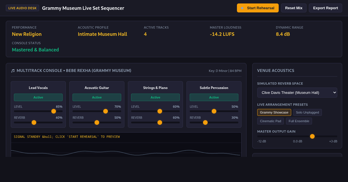 Grammy Museum Live Set Sequencer: Bebe Rexha 'New Religion' preview