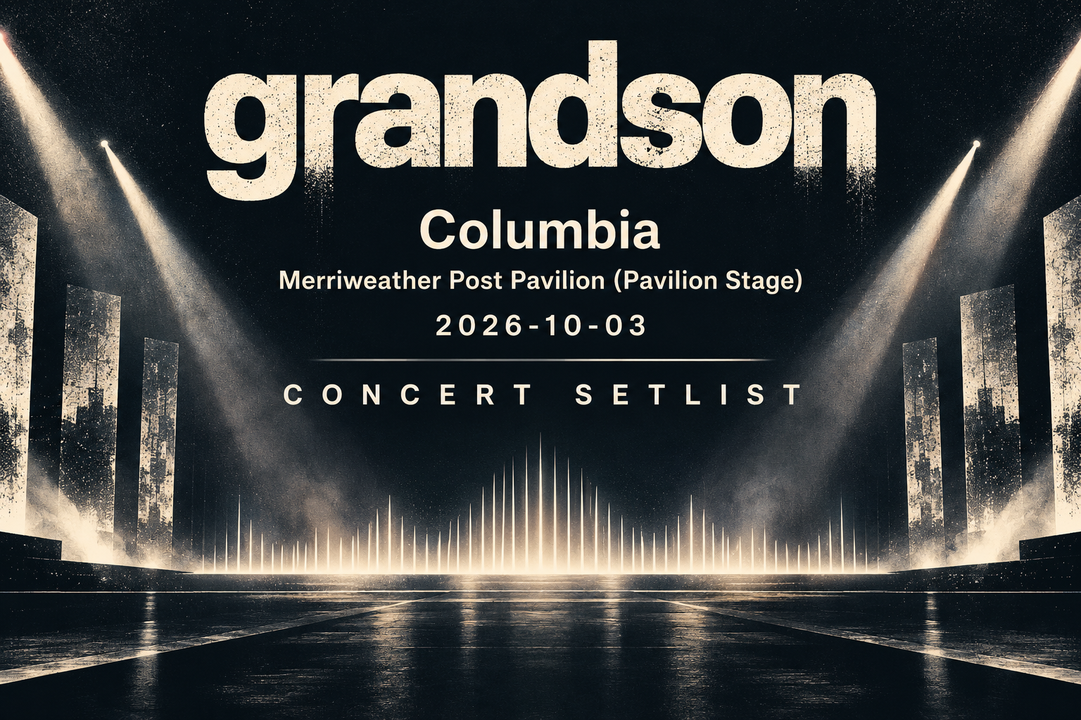 Concert setlist editorial preview
