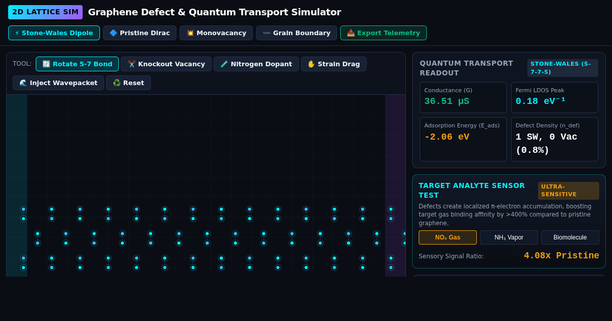 Graphene Defect & Quantum Transport Simulator preview
