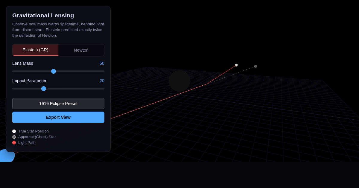 Gravitational Lensing Simulator preview