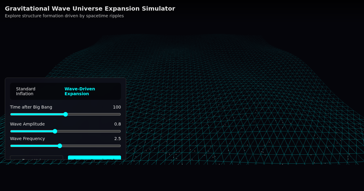 Gravitational Wave Universe Expansion Simulator preview