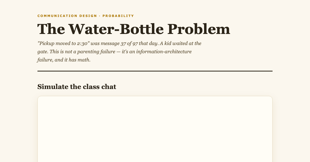 Why Group Chats Bury What Matters: The Math preview