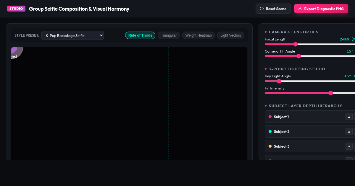 Group Selfie Composition & Visual Harmony Studio preview