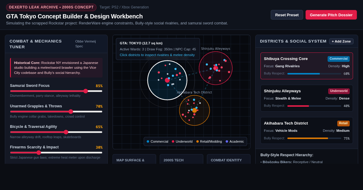 GTA Tokyo Concept Builder & Design Workbench preview