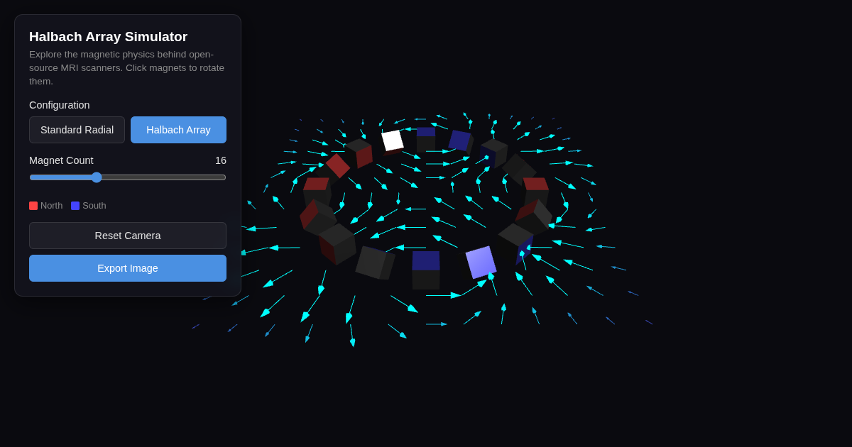 Halbach Array 3D Simulator preview