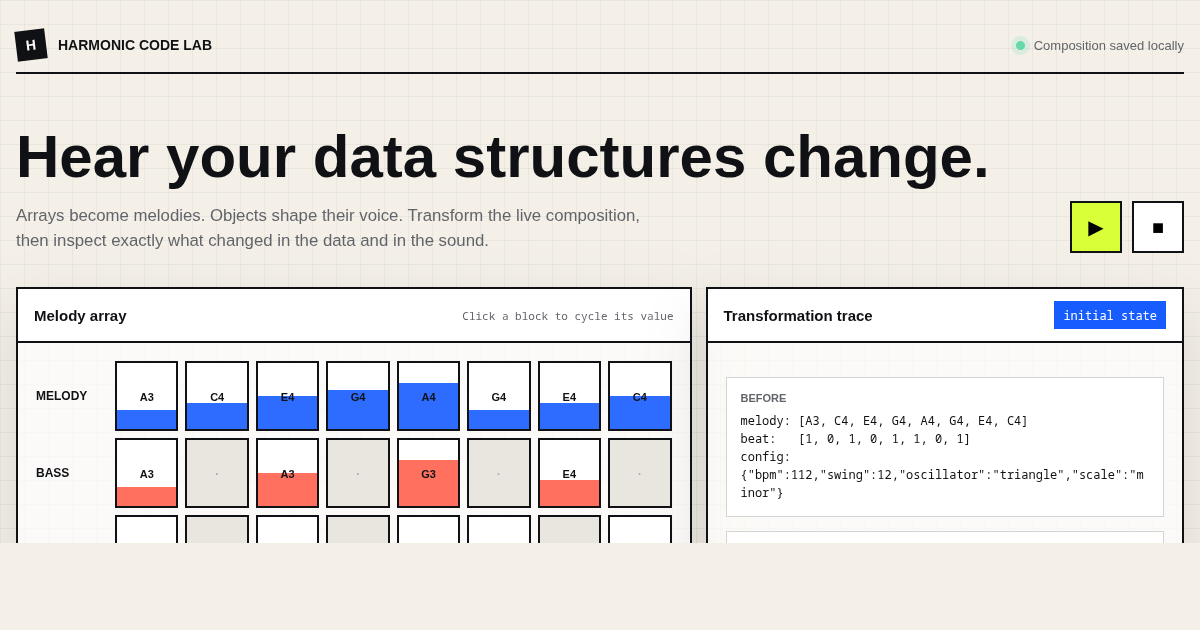 Harmonic Code Lab preview