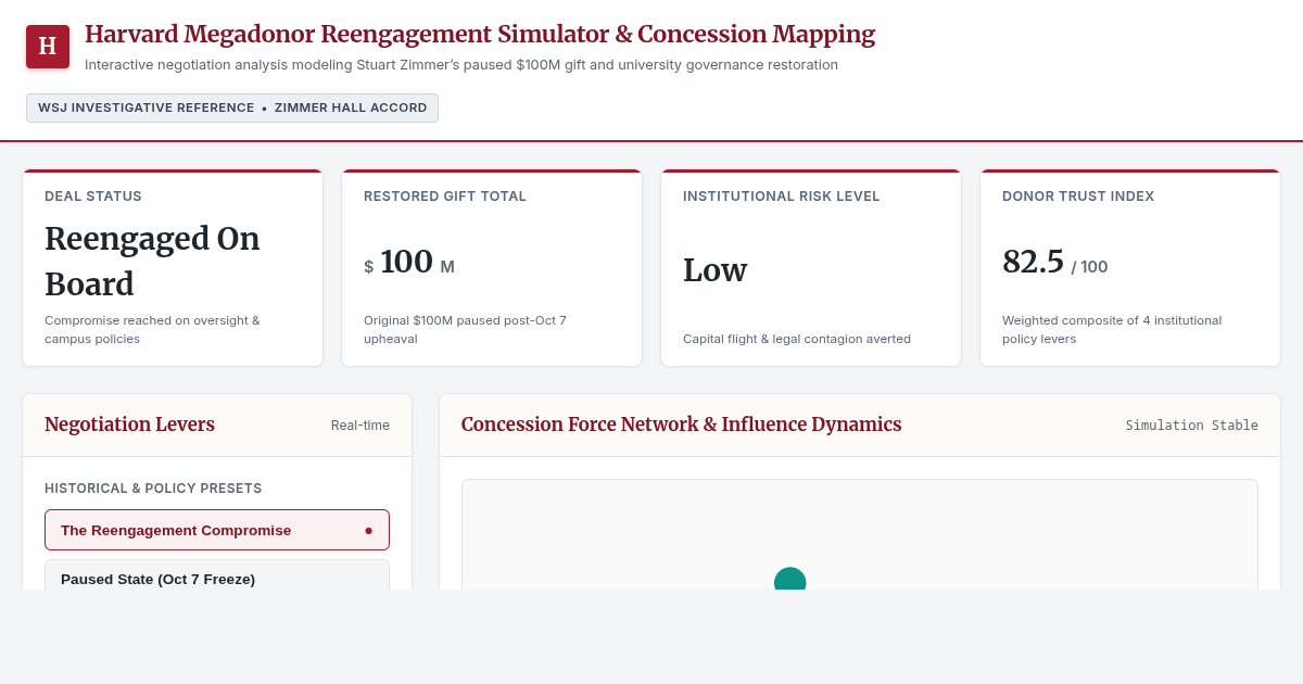Harvard Megadonor Reengagement Simulator & Concession Mapping preview