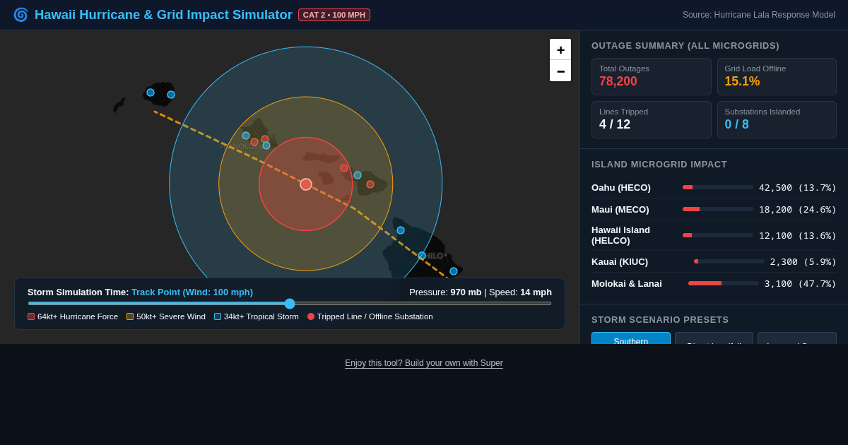 Hawaii Hurricane & Island Grid Impact Simulator preview