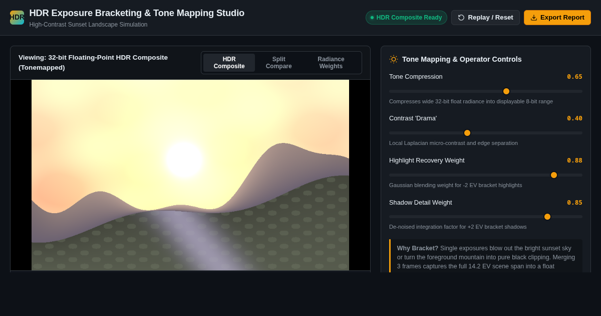 HDR Exposure Bracketing & Tone Mapping Studio preview