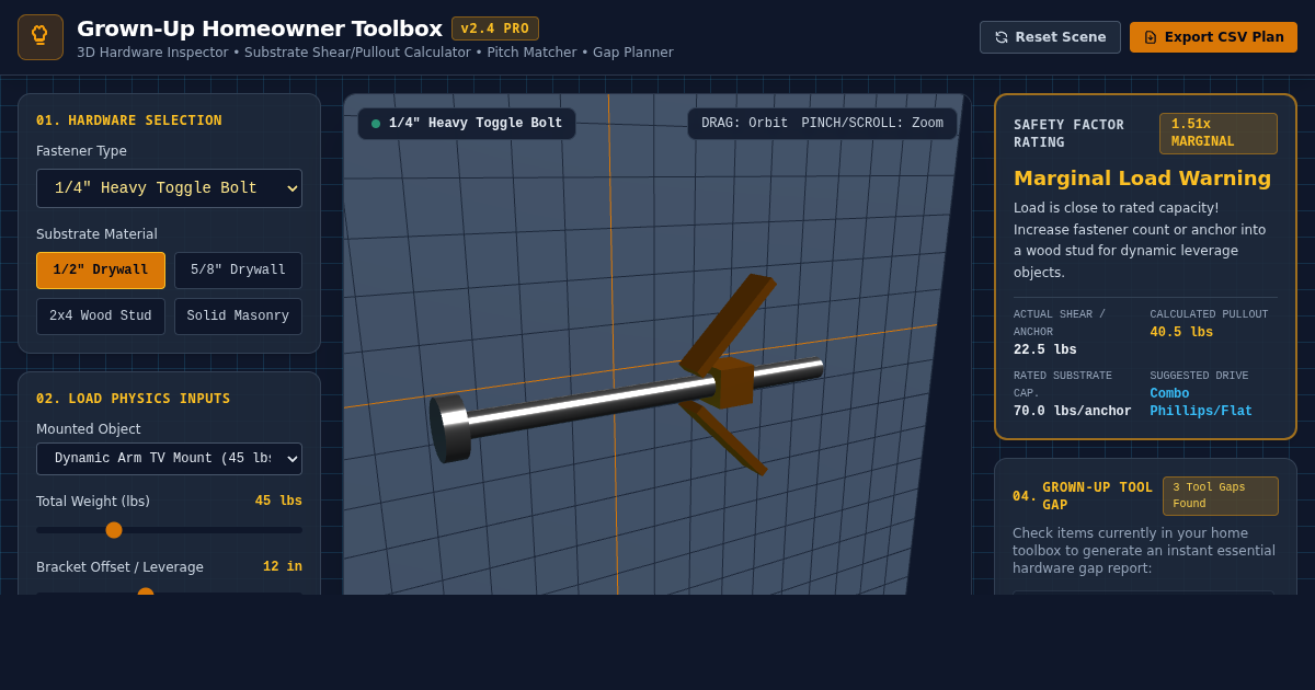 Homeowner Essential Toolbox & Hardware Matcher preview