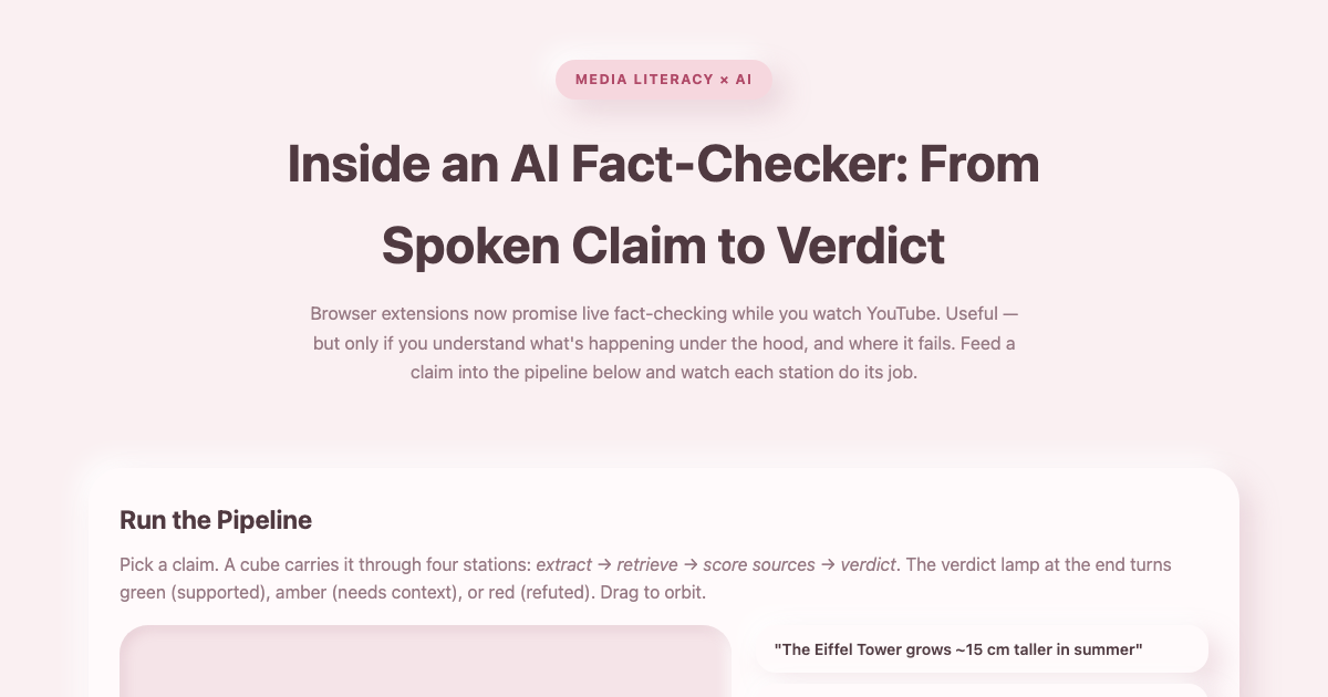 How AI Fact-Checking Works: The Claim Pipeline preview