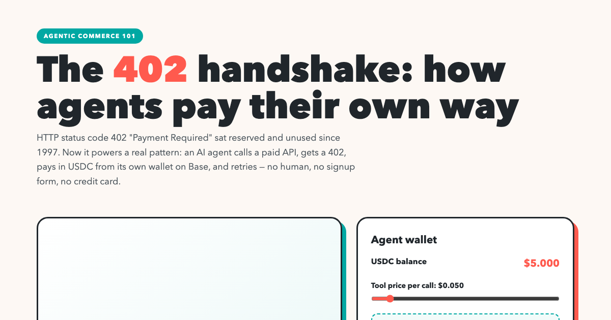 HTTP 402 & Agent Payments Explained preview