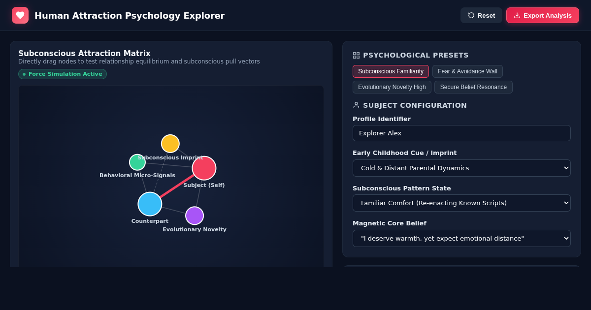 Human Attraction Psychology Explorer preview