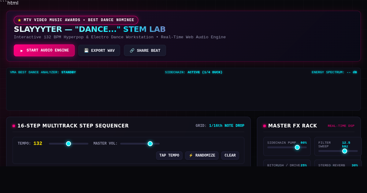 SLAYYYTER - DANCE... VMA Lab & Stem Sequencer preview
