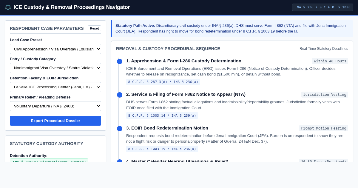ICE Custody & Removal Proceedings Navigator preview