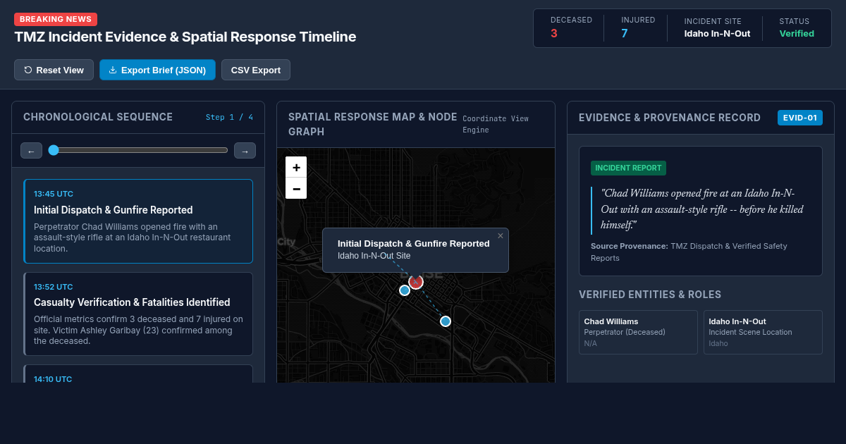 TMZ Incident Evidence & Spatial Response Timeline preview