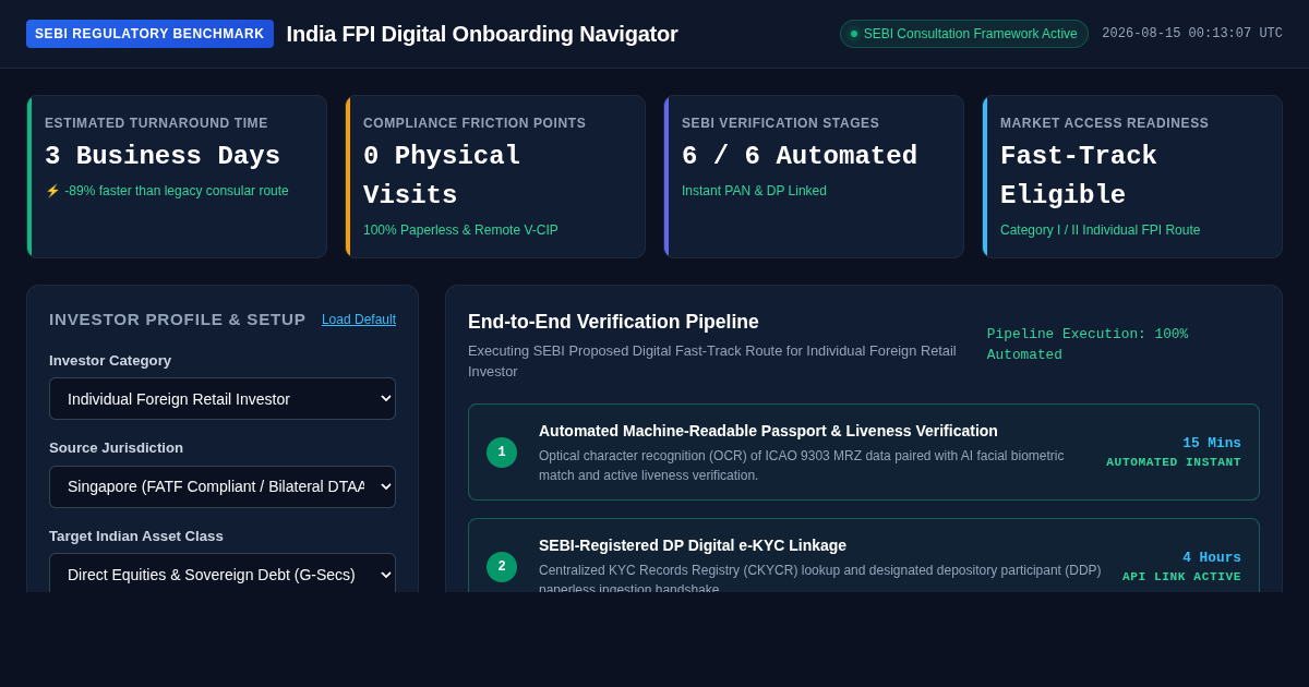 India FPI Digital Onboarding Navigator | SEBI Foreign Investor Tool preview