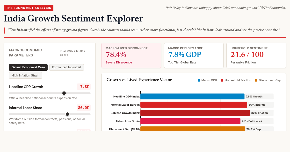 India Growth Sentiment Explorer | Macro vs Lived Reality Divergence preview
