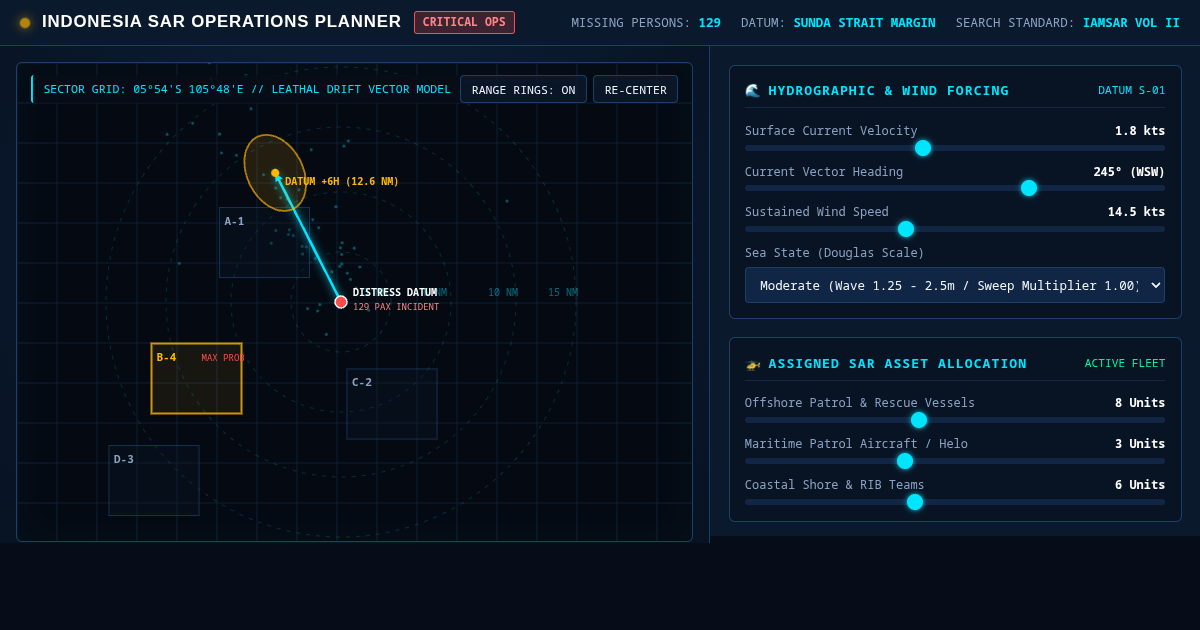 Indonesia Ship Search & Rescue Operations Planner preview