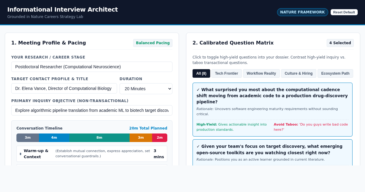 Informational Interview Architect | Career Strategy Lab preview