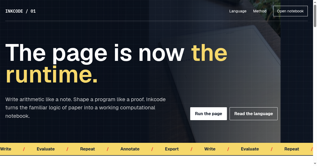 Inkcode | Math and Programming on Paper preview