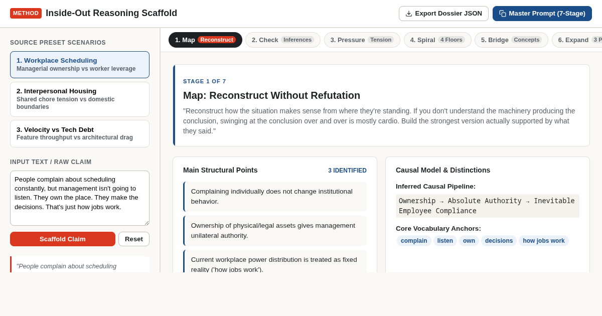 Inside-Out Reasoning Scaffold: The 7-Stage LLM Contradiction Engine preview