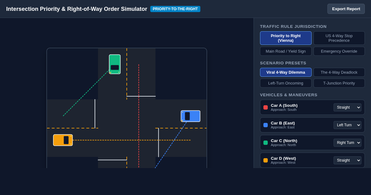 Intersection Priority & Right-of-Way Order Simulator preview
