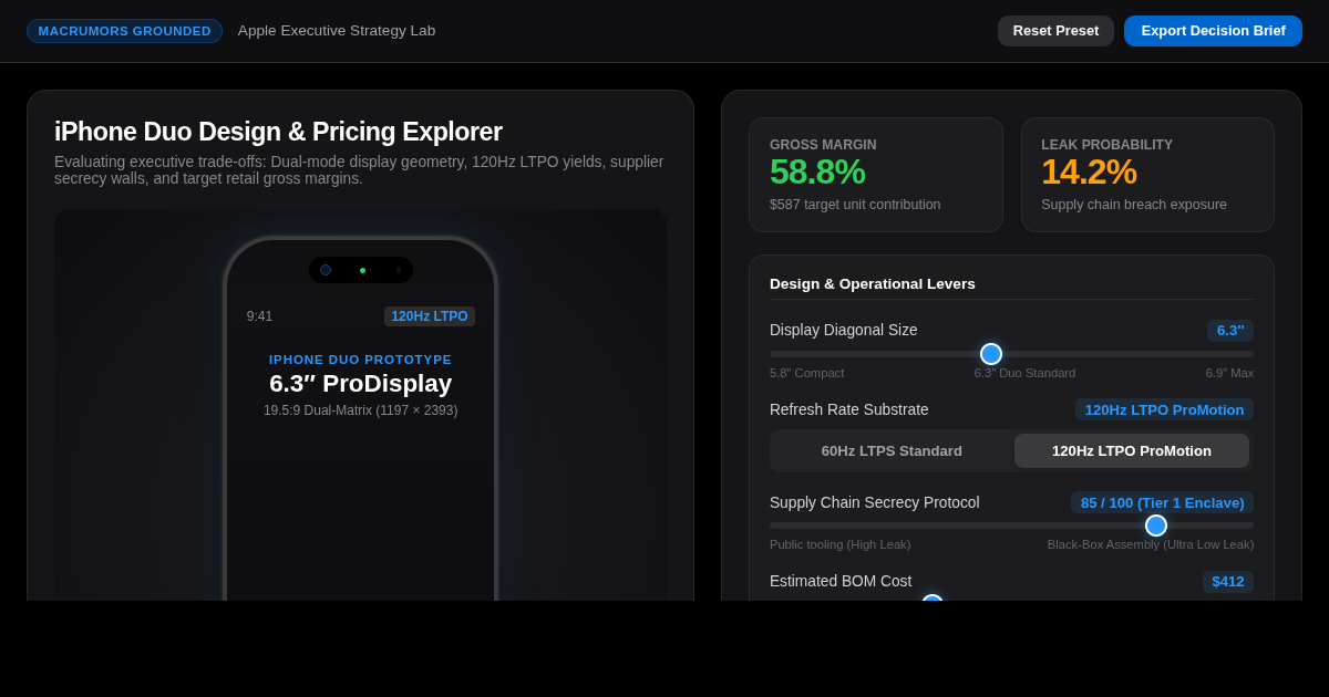 iPhone Duo Design & Pricing Explorer preview