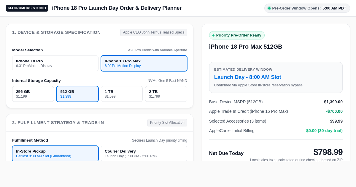iPhone 18 Pro Launch Day Order & Delivery Planner preview