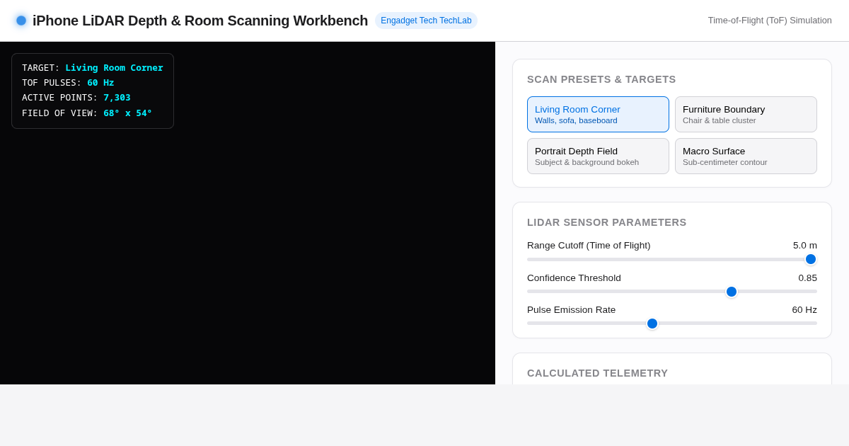 iPhone LiDAR Depth & Room Scanning Workbench preview