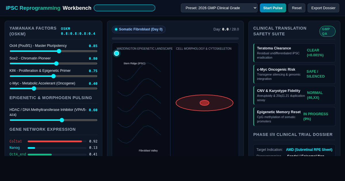 iPSC Reprogramming & Clinical Lineage Simulator preview