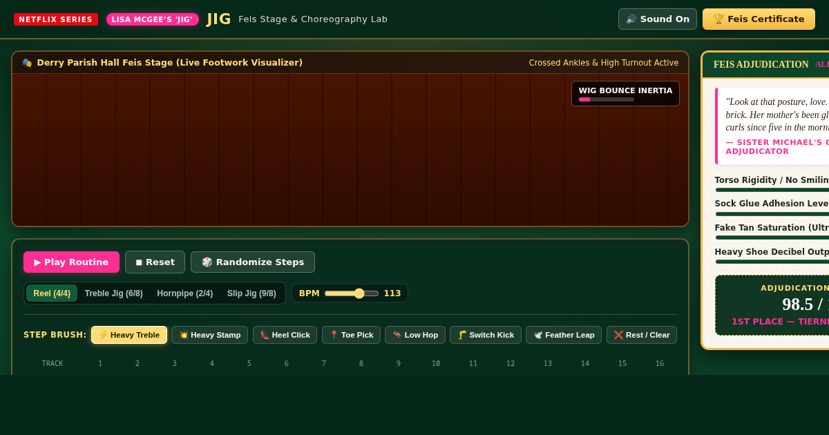JIG: Feis Rhythm Lab & Footwork Sequencer | Lisa McGee Netflix Comedy preview